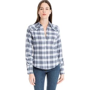 🆕️ MAX STUDIO LONDON | Ruffled Plaid Shirt